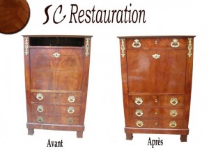 visualisez-la-restauration-d-un-secretaire-avant-et-après