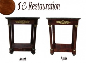 visualisez-la-restauration-d-une-console-empire-avant-et-après