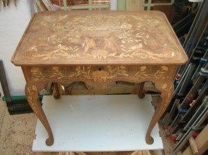 Table après l'égrenage