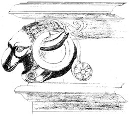 Tête de bélier-ornement