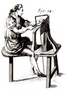 chevalet de marqueteur (dessin du Roubo)