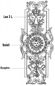 Dessin d'ornementation louis XIV